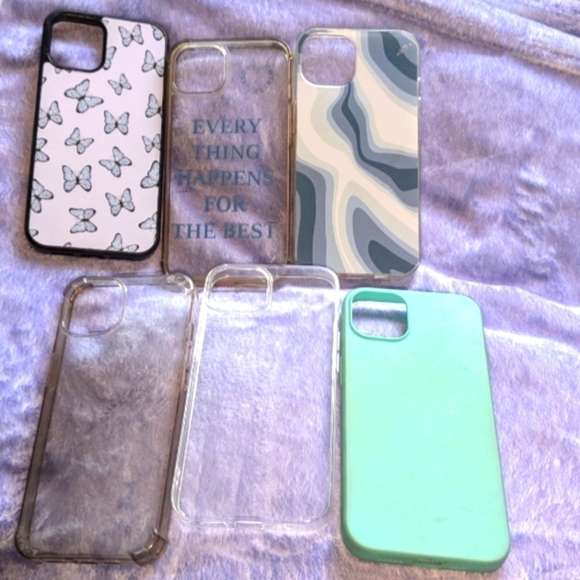 Apple Accessories - Bundle of 6 iPhone 12 Cases - Colorful & Sparkly Variety